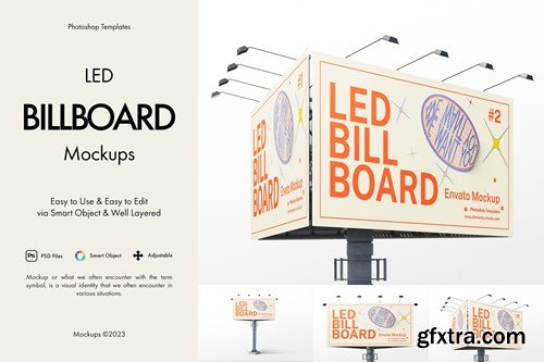 LED Billboard Mockup XDCWVQY LED Billboard Mockup XDCWVQY