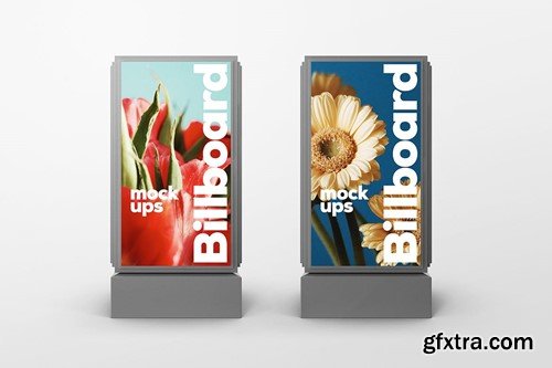 Triangular Billboard Mockup CZCTFPF Triangular Billboard Mockup CZCTFPF