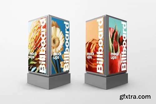 Triangular Billboard Mockup CZCTFPF Triangular Billboard Mockup CZCTFPF
