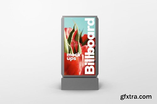 Triangular Billboard Mockup CZCTFPF Triangular Billboard Mockup CZCTFPF