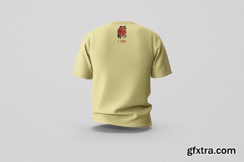Yellow T-Shirt Mockup QK93XHR Yellow T-Shirt Mockup QK93XHR