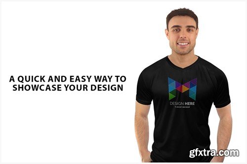 V-Neck T-Shirt Mockups YRQBPQV V-Neck T-Shirt Mockups YRQBPQV