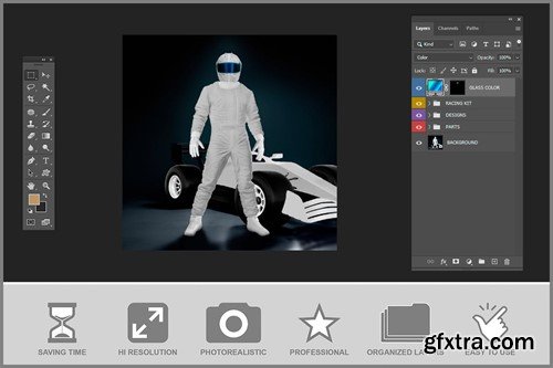 F1 Racing Kit Mockup M9Z7PHV F1 Racing Kit Mockup M9Z7PHV