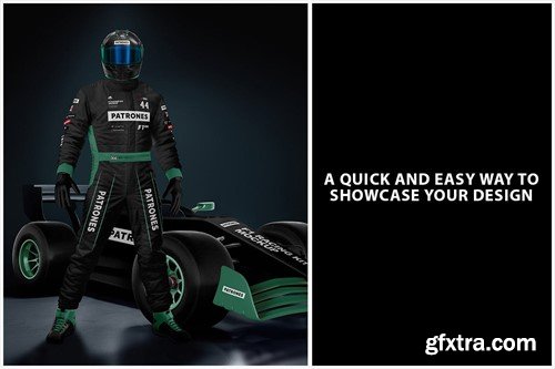 F1 Racing Kit Mockup M9Z7PHV F1 Racing Kit Mockup M9Z7PHV