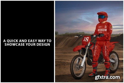Motocross Racing Kit Mockup 9CSMP34 Motocross Racing Kit Mockup 9CSMP34