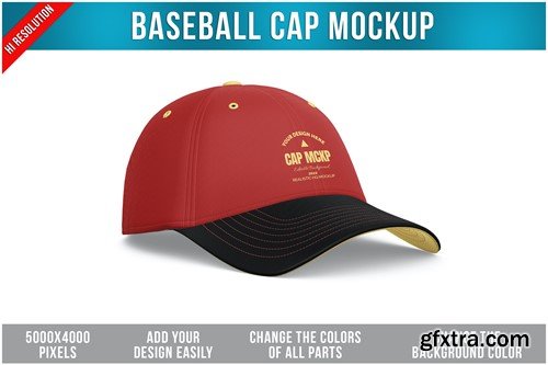 Baseball Cap Mockup VLAB4P4 Baseball Cap Mockup VLAB4P4