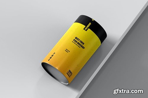 Cylindrical Paper Tube Round Box Mockup 250 Gram VHTWE3D Cylindrical Paper Tube Round Box Mockup 250 Gram VHTWE3D