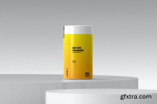 Cylindrical Paper Tube Round Box Mockup 250 Gram VHTWE3D Cylindrical Paper Tube Round Box Mockup 250 Gram VHTWE3D