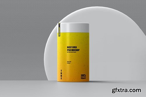 Cylindrical Paper Tube Round Box Mockup 250 Gram VHTWE3D Cylindrical Paper Tube Round Box Mockup 250 Gram VHTWE3D