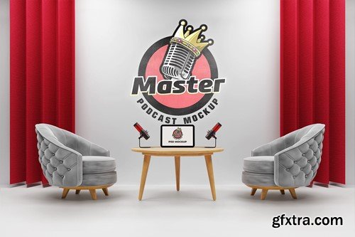 Room Wall Logo Mockup for Podcasts 5RCKDNJ Room Wall Logo Mockup for Podcasts 5RCKDNJ