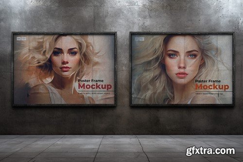 Poster Frame Mockup - in Cinematic Wall A4QNCYH Poster Frame Mockup - in Cinematic Wall A4QNCYH