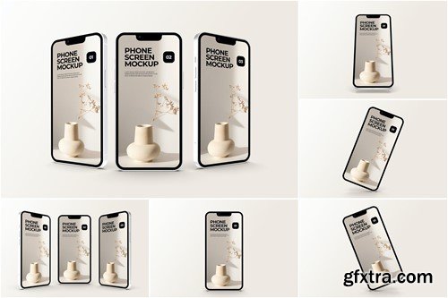 Phone Screen Mockup Vol 02 Q654EK4 Phone Screen Mockup Vol 02 Q654EK4