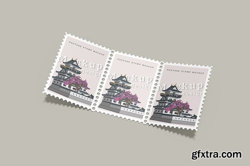 Postage Stamps Mockup 7T4SV8G Postage Stamps Mockup 7T4SV8G