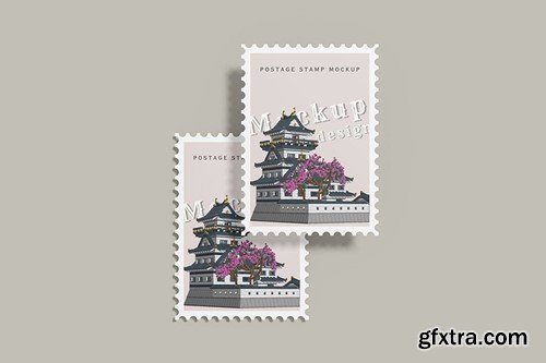 Postage Stamps Mockup 7T4SV8G Postage Stamps Mockup 7T4SV8G