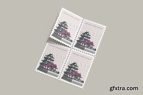 Postage Stamps Mockup 7T4SV8G Postage Stamps Mockup 7T4SV8G