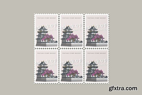 Postage Stamps Mockup 7T4SV8G Postage Stamps Mockup 7T4SV8G