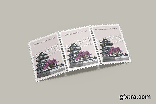 Postage Stamps Mockup 7T4SV8G Postage Stamps Mockup 7T4SV8G