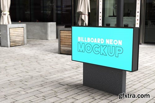 Bilboard Neon Mockup 2 2DQRVVQ