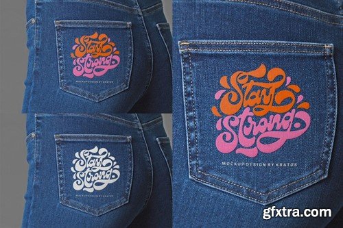 Jeans Embroidery Mockup HGWUBRV Jeans Embroidery Mockup HGWUBRV