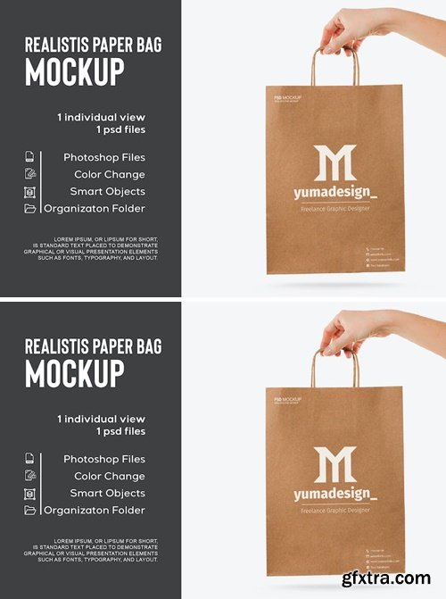 Paper Bag Mockup HTHQWNR