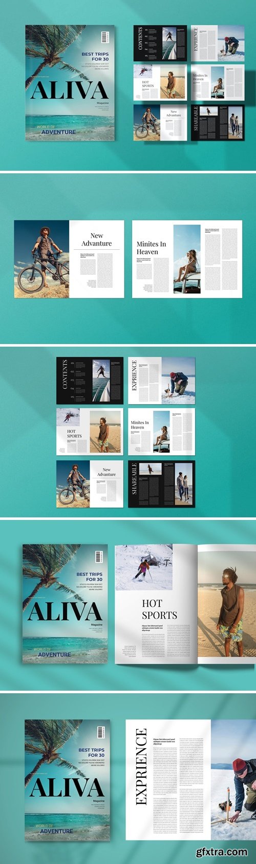 Aliva Magazine Template 5YP8BGJ