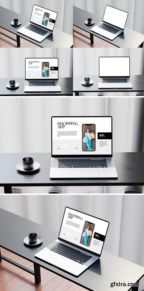 Laptop Screen Mockup 6GXHJ9K