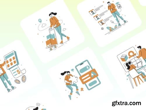 Supercharge Lined Illustration Ui8.net