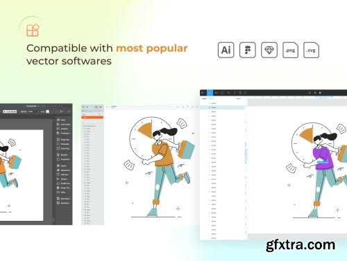 Supercharge Lined Illustration Ui8.net
