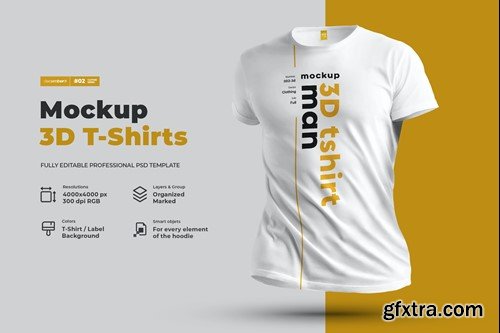 Mockups T-Shirts in 3D Style URW2E3S Mockups T-Shirts in 3D Style URW2E3S