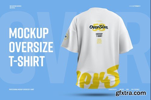 Mockups Oversize T-shirt. Back view 48JTMKY Mockups Oversize T-shirt. Back view 48JTMKY