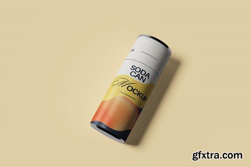 Soda Can Mockup UJ98TDV Soda Can Mockup UJ98TDV