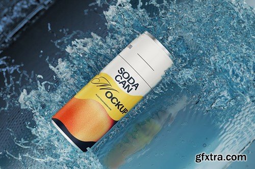 Soda Can Mockup UJ98TDV Soda Can Mockup UJ98TDV