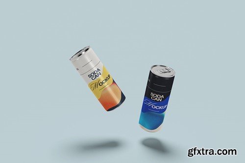 Soda Can Mockup UJ98TDV Soda Can Mockup UJ98TDV