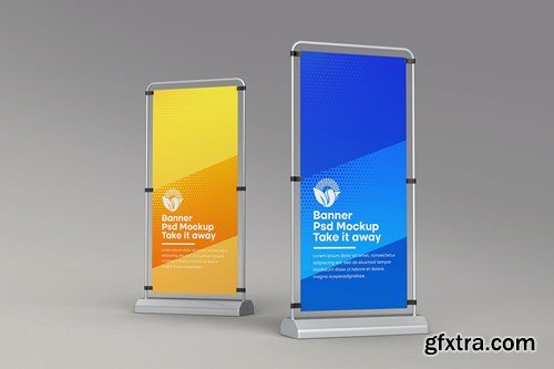 Retractable Banner Mockup PQFD3FG Retractable Banner Mockup PQFD3FG