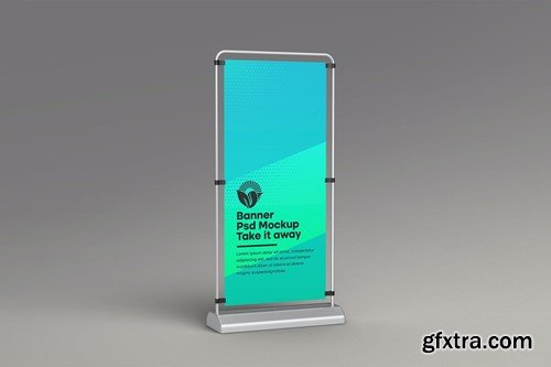 Retractable Banner Mockup PQFD3FG Retractable Banner Mockup PQFD3FG