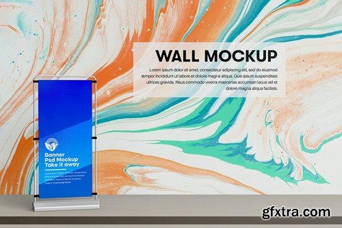 Retractable Banner Mockup PQFD3FG Retractable Banner Mockup PQFD3FG