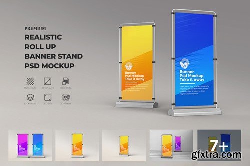 Retractable Banner Mockup PQFD3FG Retractable Banner Mockup PQFD3FG