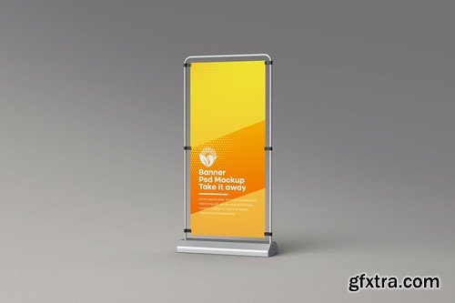 Retractable Banner Mockup PQFD3FG Retractable Banner Mockup PQFD3FG