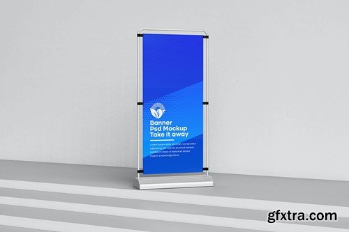 Retractable Banner Mockup PQFD3FG Retractable Banner Mockup PQFD3FG