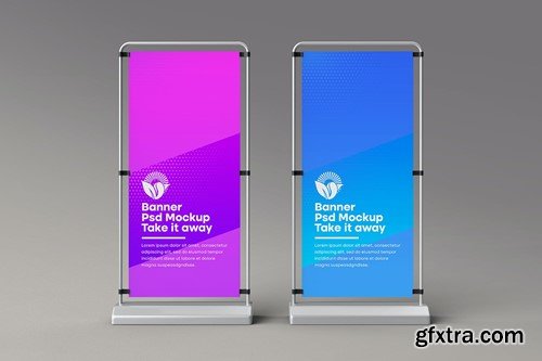 Retractable Banner Mockup PQFD3FG Retractable Banner Mockup PQFD3FG