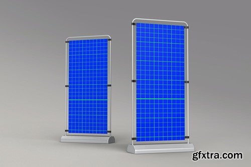 Retractable Banner Mockup PQFD3FG Retractable Banner Mockup PQFD3FG