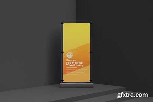 Retractable Banner Mockup PQFD3FG Retractable Banner Mockup PQFD3FG