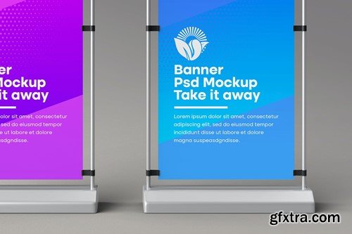 Retractable Banner Mockup PQFD3FG Retractable Banner Mockup PQFD3FG