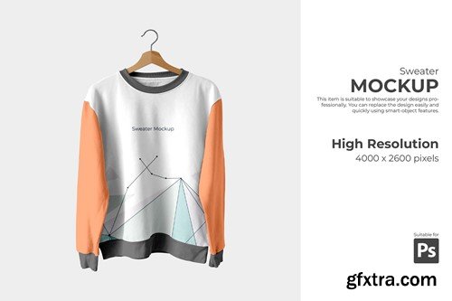 Sweater Mockup W4FQTSB Sweater Mockup W4FQTSB