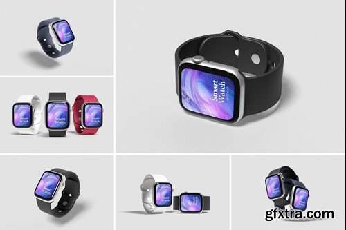 Smartwatch Mockup or Apple Watch Mockup S76WWPE Smartwatch Mockup or Apple Watch Mockup S76WWPE