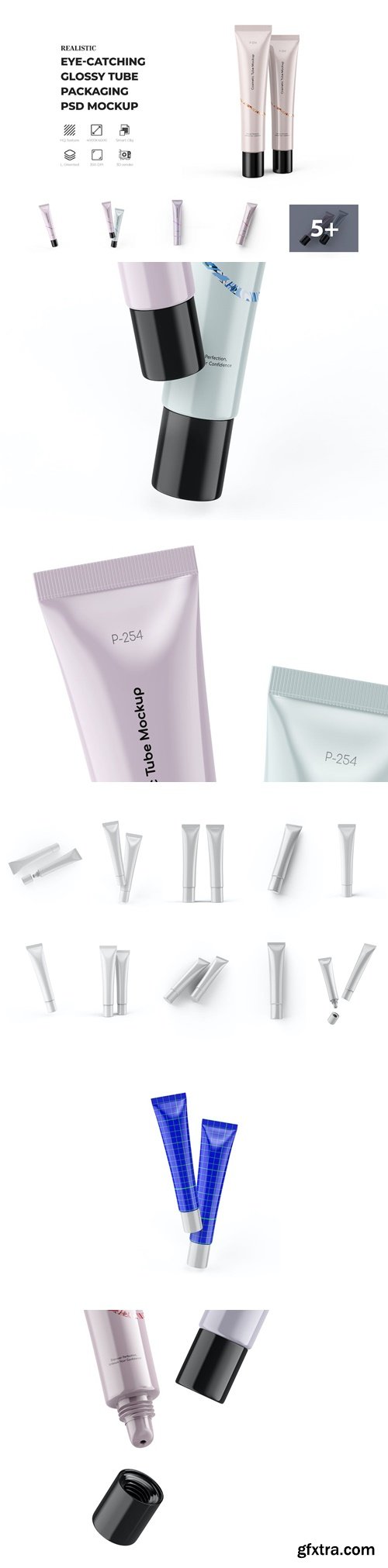 cosmetic tube mockup 6HH36JJ