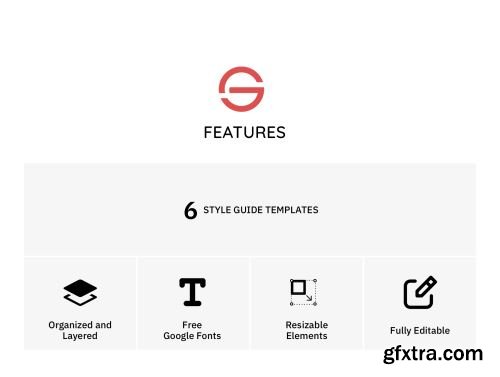 STYLE GUIDE - Templates for Sketch and Photoshop Ui8.net