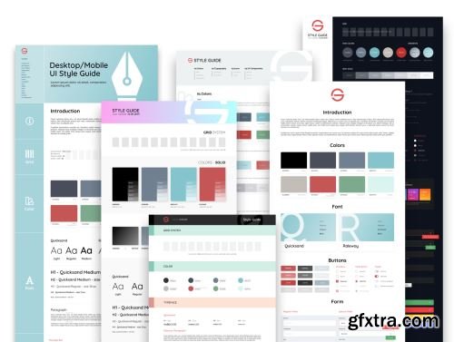 STYLE GUIDE - Templates for Sketch and Photoshop Ui8.net