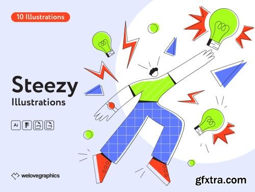 Steezy Illustrations Ui8.net