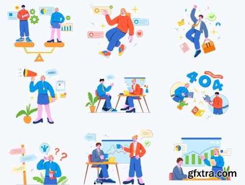 Hiring and Career Illustration Ui8.net